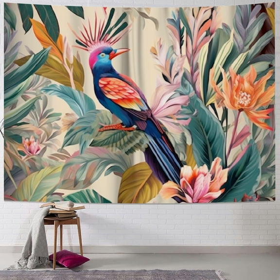BCIIG Floral Pattern Tapestry Wall Hanging Unique Style for Home Wall Decor Art Living Room Bedroom Apartment Farmhouse Dorm 40x30inch