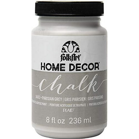 FolkArt Home Decor Chalk Furniture & Craft Paint in Assorted Colors, 8 ounce, Parisian Grey