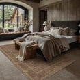 thumbnail image 3 of BERTHMEER 8'x10' Large Area Rugs for Living Room Bedroom Dining Room Office Oriental Floral Vintage Farmhouse Machine Washable Non-slip Traditional Distressed Carpets, Brown, 3 of 6