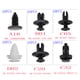 thumbnail image 2 of 100 Uds Clip de cierre automático para guardabarros de coche, pasador de retención de empuje, parachoques de remache para retenedor de panel de Vehículos, repuestos y accesorios Mis Tipo 2 Scienceny VI2791-02B, 2 of 6
