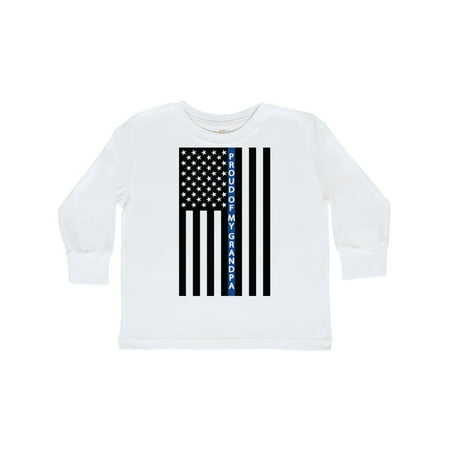 

Inktastic Grandpa Police Law Enforcement Gift Toddler Boy or Toddler Girl Long Sleeve T-Shirt