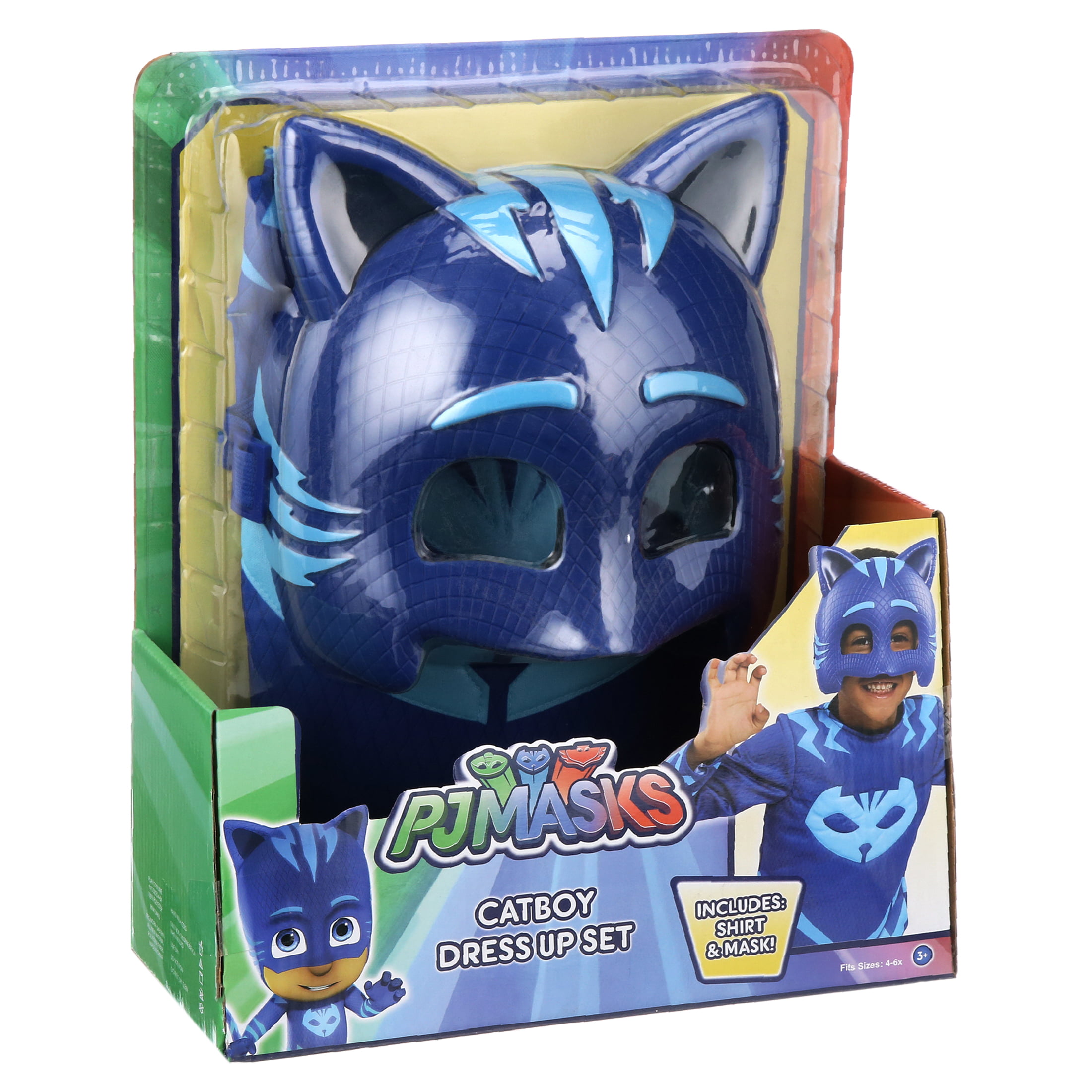 Details about   PJ Masks Deluxe Catboy Dress Up Set with Blue Shirt And Mask Included NIB 
