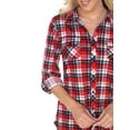 thumbnail image 2 of White Mark Women's Oakley Plaid Top, 2 of 4