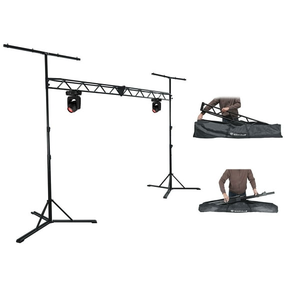 (2) Chauvet DJ Intimidator Beam 360X DMX LED Moving Head Lights Truss Stand