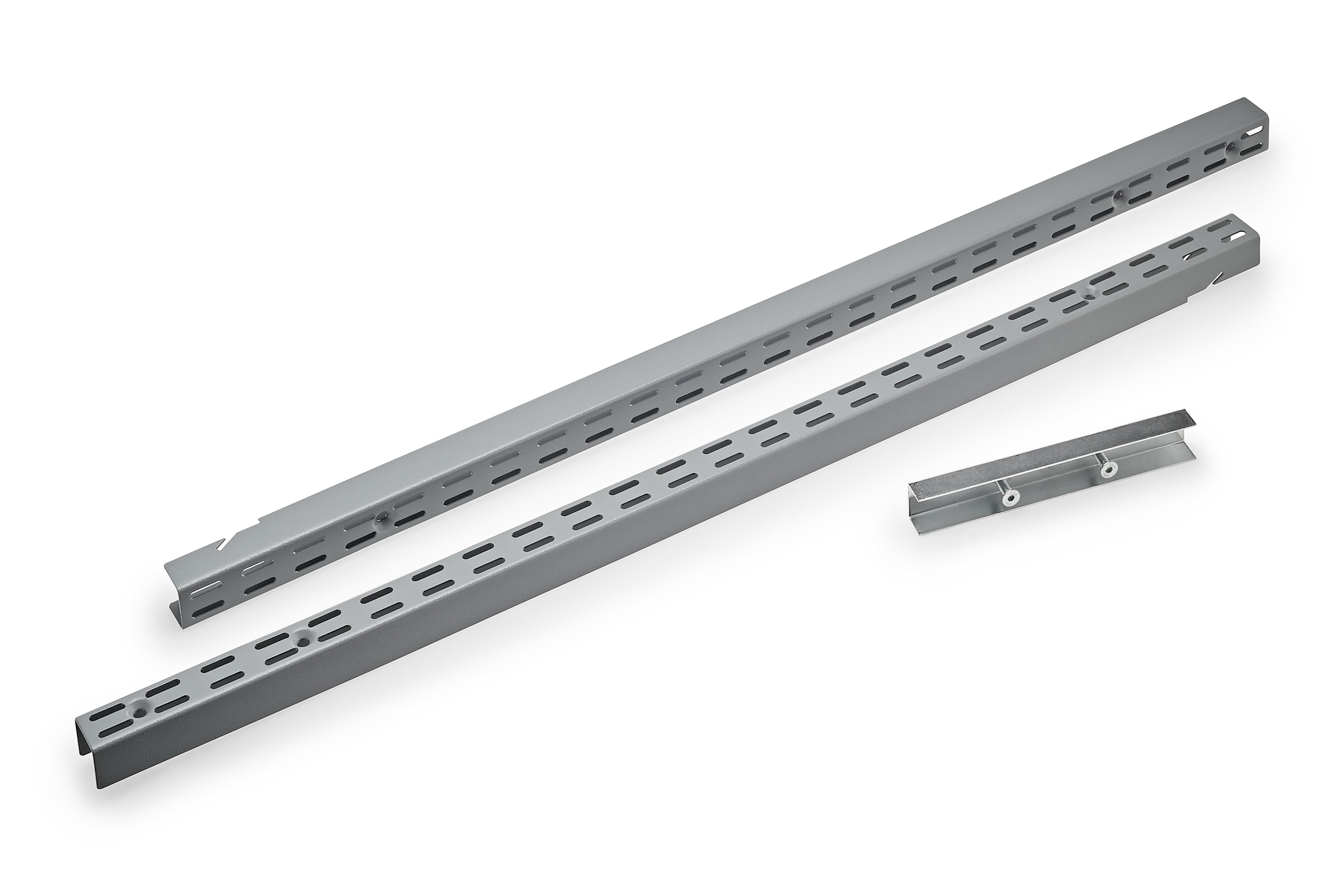 1 PAIR: MINI BLIND Brackets Horizontal for 1" X 1" Head Rail in White Metal 
