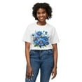 thumbnail image 3 of Floral T-Shirt, Vintage Flowers Tee, Floral Tees, Floral Art Design Shirt, Tee Shirt with Floral Art 17, 3 of 36