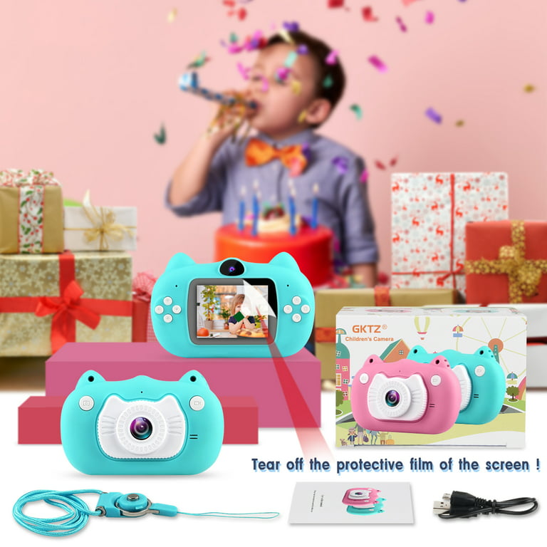 GKTZ Kids Digital Camera, Upgrade Selfie Camera 12MP Toddler Camera  Children Video Camcorder, Birthday Gifts for Boys and Girls Age 3 4 5 6 7 8  9 with