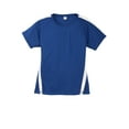 thumbnail image 5 of SPORT-TEK Women's Colorblock PosiCharge Competitor Tee L True Royal/White, 5 of 6