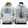 thumbnail image 4 of Virgen de Guadalupe Hoodie – Double-Sided Unisex Cotton Pullover, Religious Faith Gift for Men and Women, 4 of 7