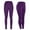 Purple, variant on BLTIBY Leggings for Women Solid Colour Slim Yoga Pants with Tummy Control & High Waist for Workout Lounge Gym with Pockets Army Green L