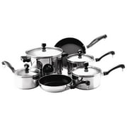 Farberware Cookware Set Steel Aluminum Stainless Steel Aluminum Aluminum Stainless Steel Glass 10 Pc