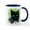 White/Navy Inside, variant on CafePress - BLACK CAT & SNOWFLAKES - 11 oz Ceramic Mug - Novelty Coffee Tea Cup