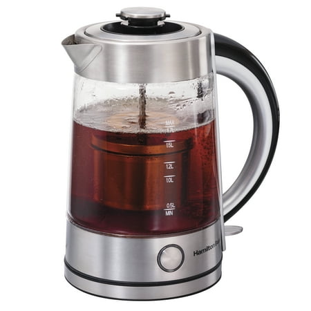 UPC 040094408689 product image for Hamilton Beach Tea Steeping Glass Kettle | Model# 40868 | upcitemdb.com