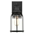 thumbnail image 3 of RADIANCE goods Transitional 1 Light Textured Black Outdoor Wall Sconce 15" Height, 3 of 9
