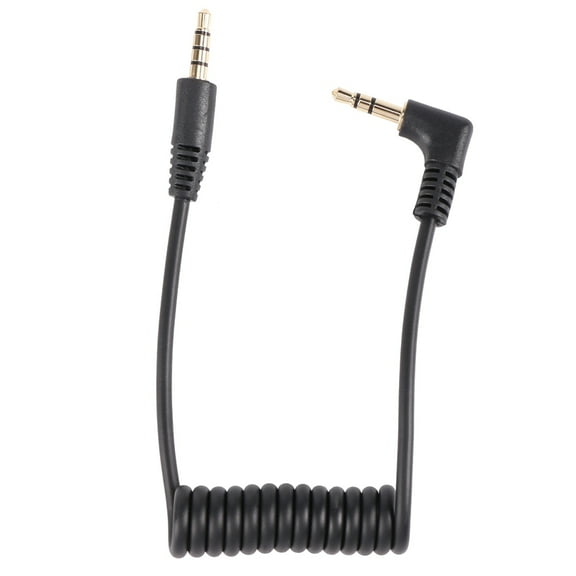 3.5mm Audio Cable - Dual Male 3.5mm TRRS to TRS Universal Cable for Microphones,1*3.5mm Microphone cable,black