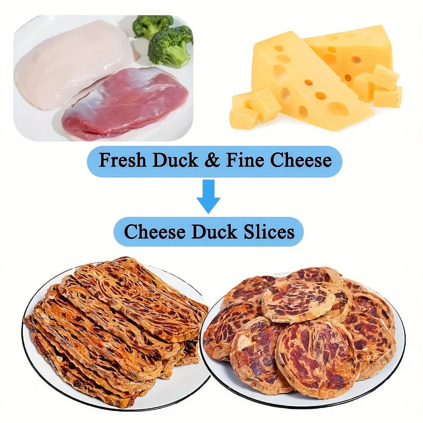 100g/500g(3.53oz/1.1lb)Duck Slices Dog Treats For Small, Medium, & Large Dog, Healthy, Easily Digestible, And High Protein, Training Treats For Dogs