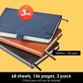 thumbnail image 4 of Cuadernos de Bolsillo NIRMIRO A6 3-Pack con Bolígrafo, 4 of 7