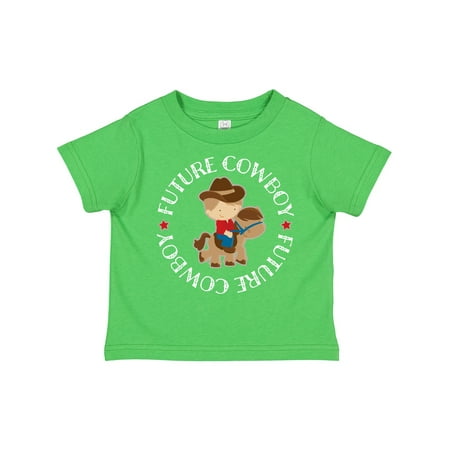 

Inktastic Future Cowboy Boys Western Outfit Gift Toddler Boy Girl T-Shirt
