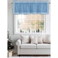 thumbnail image 5 of Valances for Windows Light Blue Abstract Art Rod Pocket Cafe Window Treatments Valance Curtains for Kitchen Bathroom Laundry Basement Windows 60"x18", 5 of 9