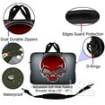 thumbnail image 2 of LSS 15.6 inch Laptop Sleeve Bag with  Handle & Adjustable Strap, Compatible with Acer, Asus, Dell, MacBook , Silver Red Skull, 2 of 4
