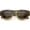 Tortoise Clear / Amber, variant on Women Chunky Cat Eye Sunglasses Wide Arms Round Lens 54mm (Blue / Blue)