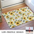 thumbnail image 3 of White Green Leaf Flower Sunflower Pattern Door Rugs,Washable Non Slip Door Mats Indoor,Decorative Door Mats,Entry Mat Indoor for Entrance,Bedroom,Kitchen,Bathroom,16"x24", 3 of 6