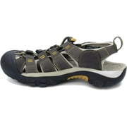KEEN Newport H2 Closed Toe Water Sandals Raven/Aluminum Grey 9.5 M | Water Shoes | Barefoot Shoes Men | Cruise Essentials | Beach Shoes | Part Water Sandal, Part Hiker | Eco Anti-Odor