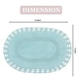 thumbnail image 5 of Home Weavers Hampton Crochet Bath Mat 100% Cotton Bathroom Rugs Set, Washable Rug, Extra Soft and Absorbent bath Rug, Kitchen Mat, Bath Mat Set, Bath Floor Mat Reversible, 17"x24" Rectangle, Aqua, 5 of 9