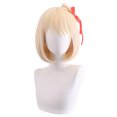 thumbnail image 1 of Peluca sintética corta para cosplay de anime, rubia, 30 cm, para adulto, 1 of 3