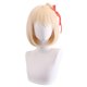 thumbnail image 1 of Peluca sintética corta para cosplay de anime, rubia, 30 cm, para adulto, 1 of 3