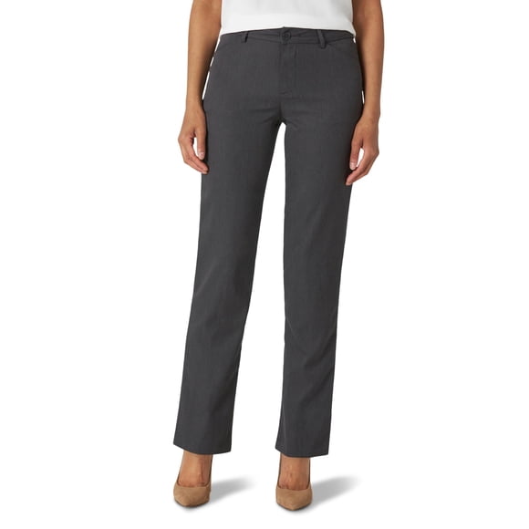 Pantalones Lee para mujer, sin arrugas, ajuste relajado, talla 2