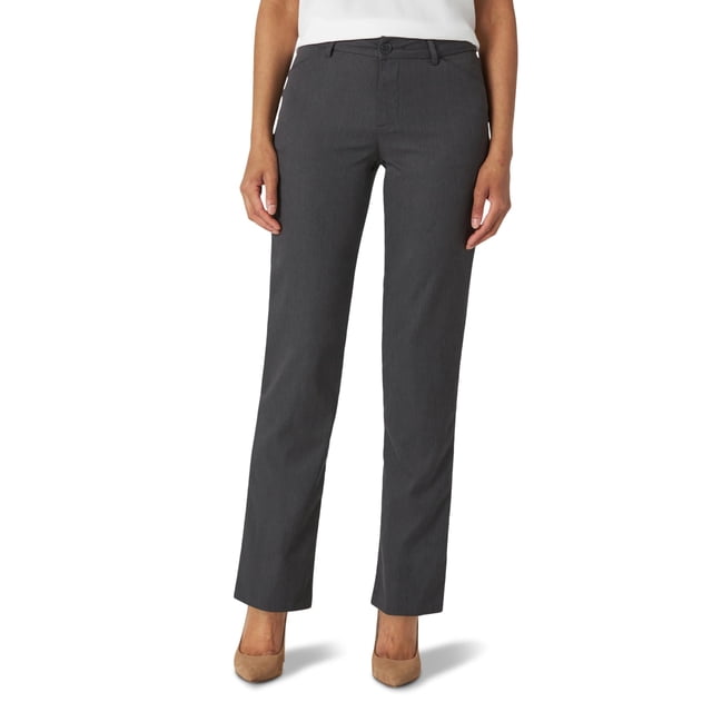 Pantalones Lee para mujer, sin arrugas, corte holgado, pierna recta
