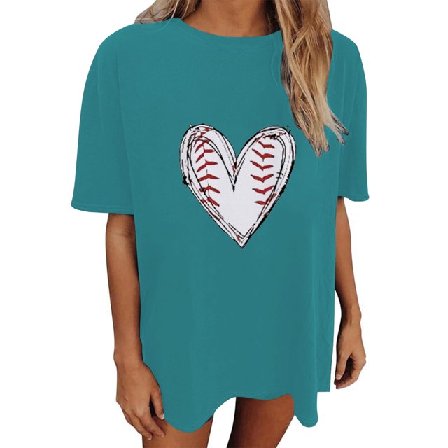 adviicd Hauts de Sortie pour Femmes T-Shirts à Manches Courtes Col Rond Déchiré Découpé Été Décontracté Basique Vert,S