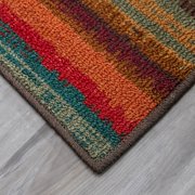 Mohawk Home Boho Stripe Multi Low Pile Non-Slip Stain/Fade Resistant Indoor Area Rug, 2' x 5'