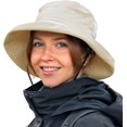 thumbnail image 1 of XL/XXL Women’s Wide Brim Bucket Sun Hat with Ponytail Hole UPF 50 Summer Packable Sunhat for Travel Beach Outdoor, 1 of 5
