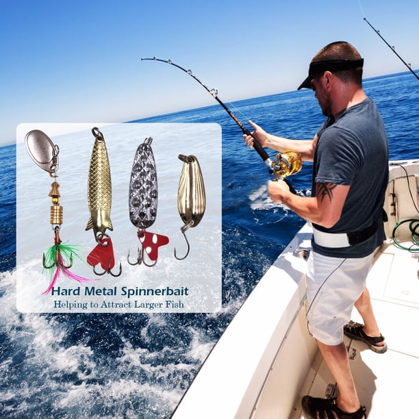 a&t metal hook for assistance with reeling in fish Backup Tackle Kit Bass Fishing Featuring an extra 10 Pieces of Fishing Equipment