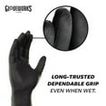 thumbnail image 5 of GLOVEWORKS Black Disposable Nitrile Industrial Gloves, 5 Mil, Latex & Powder-Free, Food-Safe, Textured, 5 of 7
