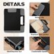 thumbnail image 4 of Black Clipboard with Storage Plastic Clipboard Storage Case with Handle Storage Construction Binder 14.4x12.1x2.44Inch, 4 of 5