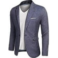 thumbnail image 1 of Men's Casual Suit Blazer Jackets Lightweight Sports Coats One Button, 1 of 5