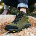 thumbnail image 4 of Dakaela Mens Womens Winter Hiking Boots Waterproof Warm Snow Booties Non Slip Motorcycle Combat Boot, 4 of 8