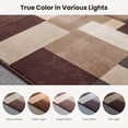 thumbnail image 2 of ICEANT 2'x6' Non-Slip Machine Washable Runner Rug with Geometric Patchwork Design, Earth Brown/Black/Beige/Brown, 2 of 6