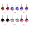 thumbnail image 4 of Jumpingount Nuevo Pendientes colgantes de cristal Vintage de lujo con diamantes de imitación Ropa, zapatos y accesorios Miscelánea Azul, 4 of 6