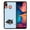 Boston Terrier Dog Lying Down Looking Up, variant on WIRESTER Shockproof Soft Rubber Cover Case for Samsung Galaxy A20 / A30 6.4" 2019, English Bulldog Dog Lying Down Looking Up On Aero Blue Background