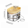 thumbnail image 3 of Quiet Automatic Cat Water Fountain Pet Drinking Dispenser Large Capacity Circulating Waterer for Cats Dogs Indoor, 3 of 6