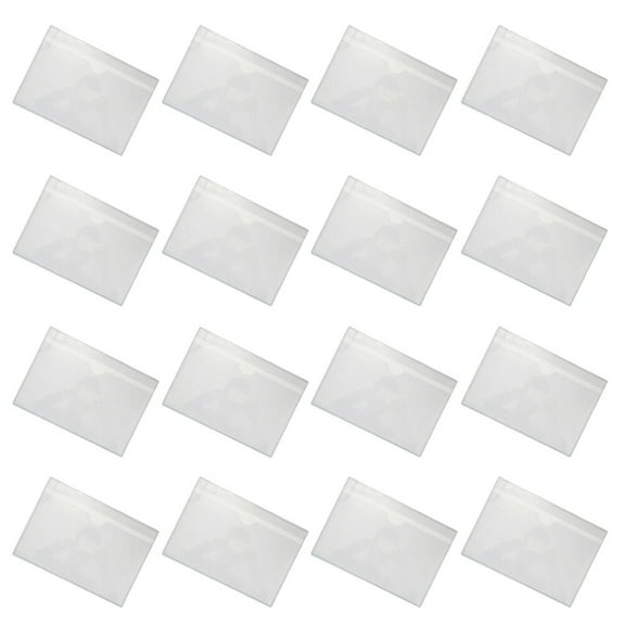 20 Pcs Self-adhesive Card Pocket Protector Sleeves Holder Index Cards Pockets Packaging Supplies Loading