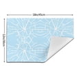 thumbnail image 3 of ZNDUO Placemats, 4 PCS Heat Resistant Stain Resistant Woven PVC Insulation Placemats, Durable Washable Elegant Table Mats for Dining-Glass Broken Mosaic, 18"x12", 3 of 6