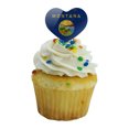 thumbnail image 5 of Rustic Montana State Flag Distressed USA Heart Love Cupcake Picks Toppers Decoration Set of 6, 5 of 6
