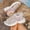 White, variant on Women's Breathable Net Cloth Platform Sandals, Solid Round Open Toe, Lightweight Soft Sole Comfy Outdoor Daily Summer Footwear White 37