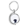 thumbnail image 1 of Perro Blanco animal fotografía Rotating keychain Metal Keyring Holder, 1 of 2