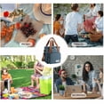 thumbnail image 4 of xaoyunyn Versatile Shoulder Crossbody Ice Bag Tote for Outdoor Picnics,Large Capacity Insulated Cooler Bag for Hot and Cold Retention,Stable and Scratch Proof with Handhold and Detachable Strap, 4 of 6